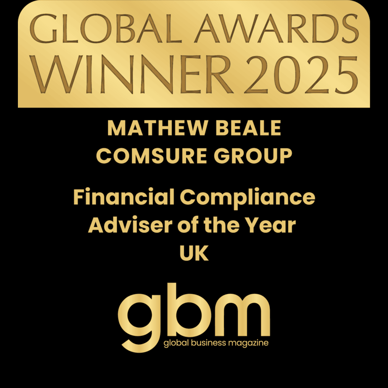 Mathew Beale has been recognised as the “FINANCIAL COMPLIANCE ADVISOR OF THE YEAR 2025” Featured image
